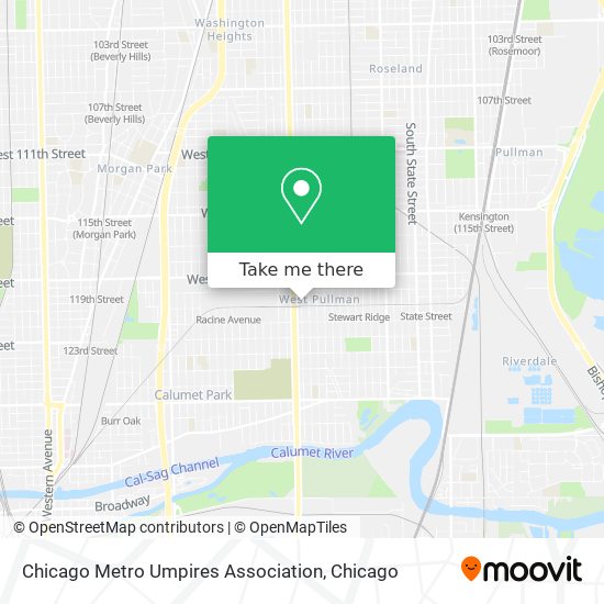 Chicago Metro Umpires Association map