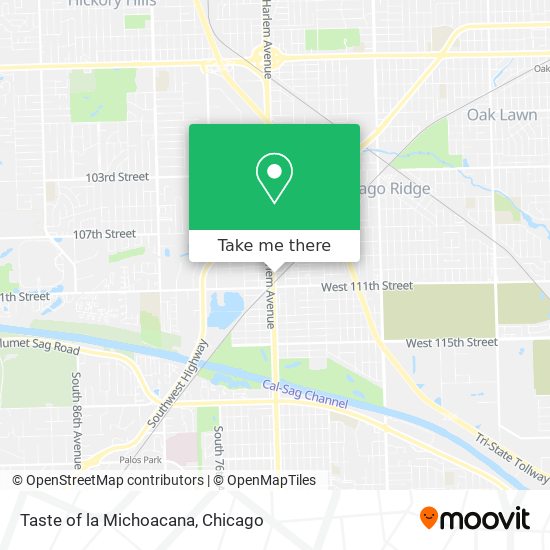 Taste of la Michoacana map