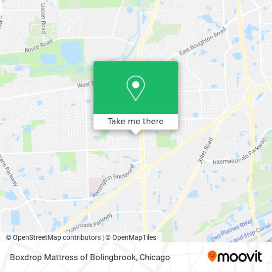 Mapa de Boxdrop Mattress of Bolingbrook