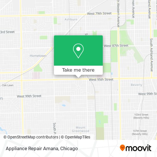 Appliance Repair Amana map