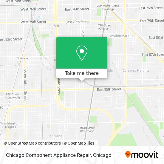 Chicago Component Appliance Repair map