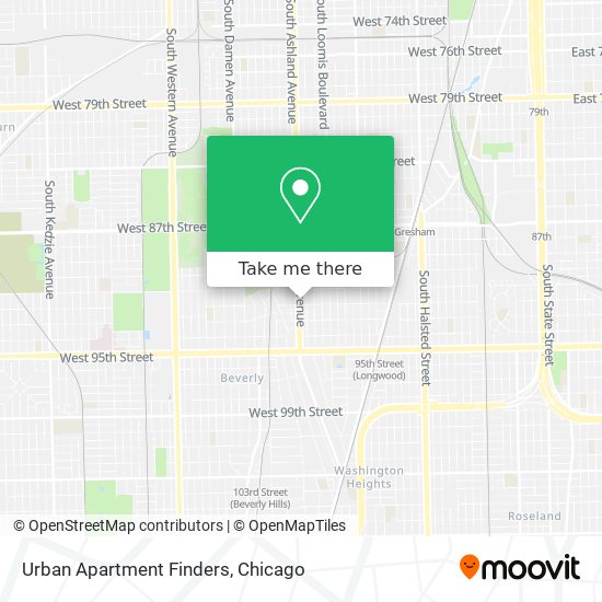 Mapa de Urban Apartment Finders