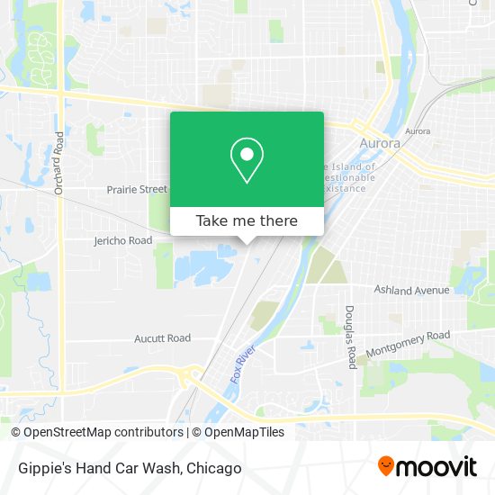 Gippie's Hand Car Wash map