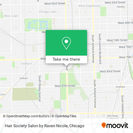 Hair Society Salon by Raven Nicole map
