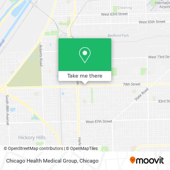 Mapa de Chicago Health Medical Group