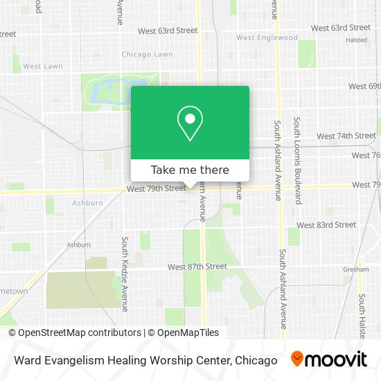 Mapa de Ward Evangelism Healing Worship Center