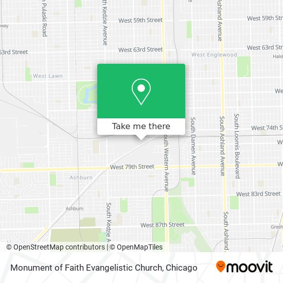 Mapa de Monument of Faith Evangelistic Church