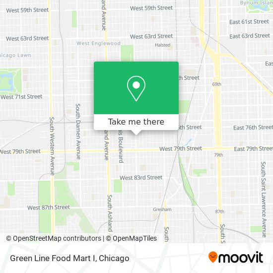 Mapa de Green Line Food Mart I