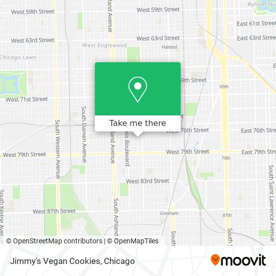Mapa de Jimmy's Vegan Cookies