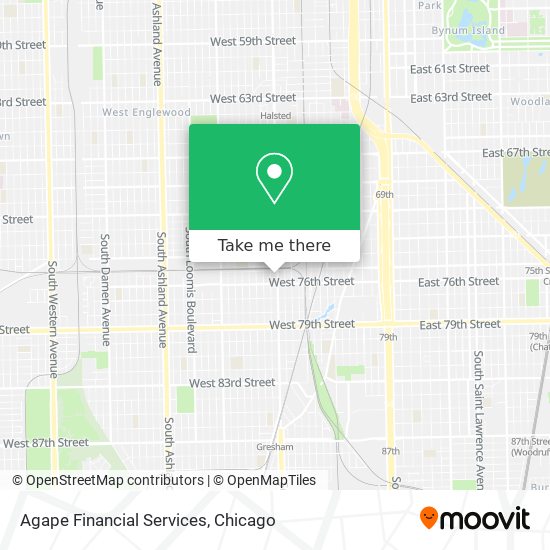 Mapa de Agape Financial Services