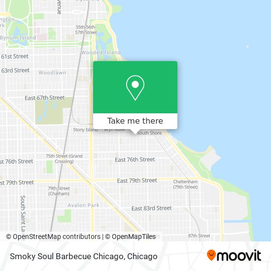 Mapa de Smoky Soul Barbecue Chicago