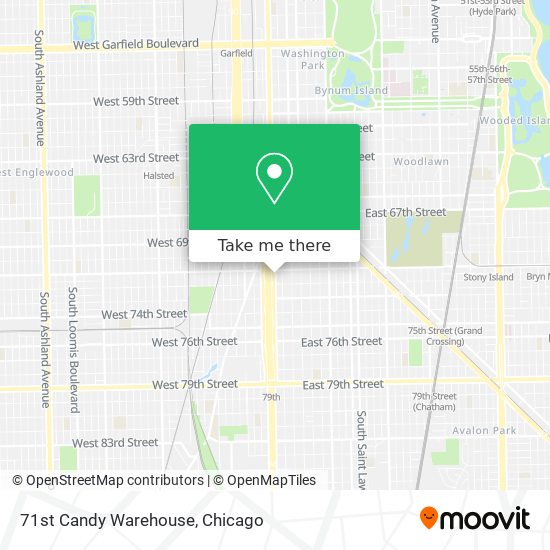 Mapa de 71st Candy Warehouse