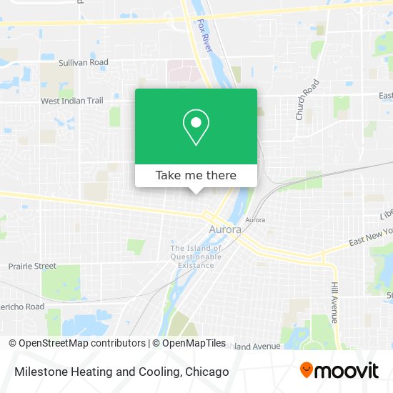 Milestone Heating and Cooling map