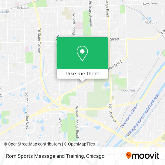 Rom Sports Massage and Training map
