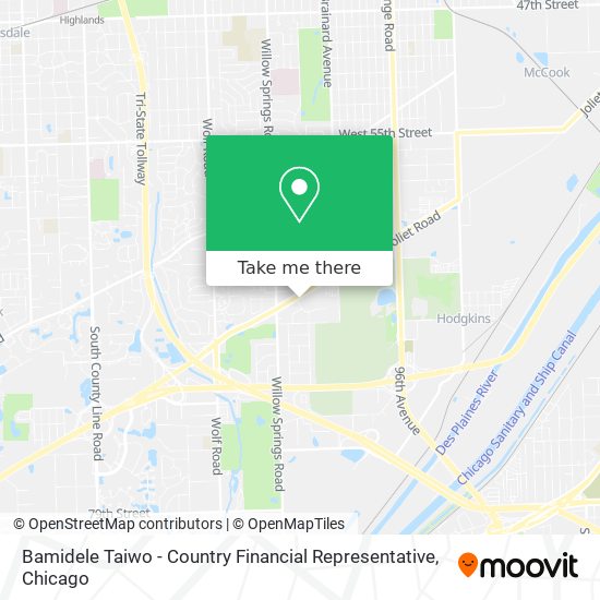 Bamidele Taiwo - Country Financial Representative map