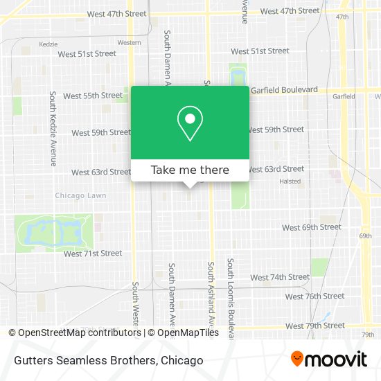 Gutters Seamless Brothers map