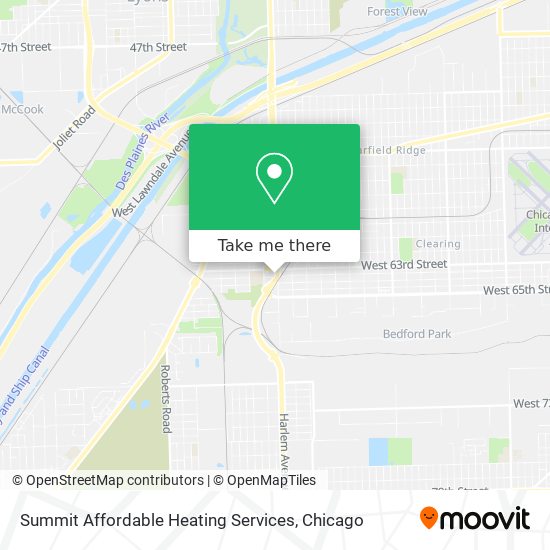 Summit Affordable Heating Services map