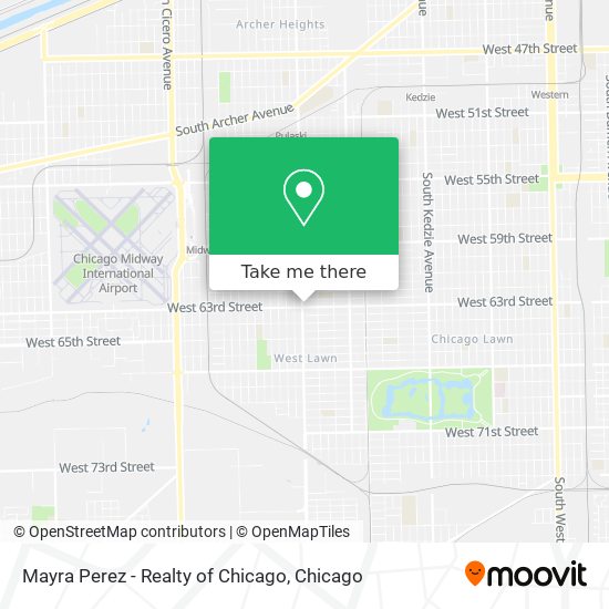 Mayra Perez - Realty of Chicago map