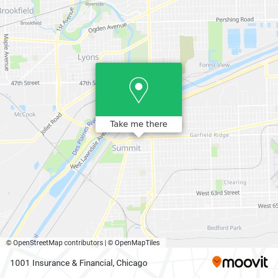 Mapa de 1001 Insurance & Financial