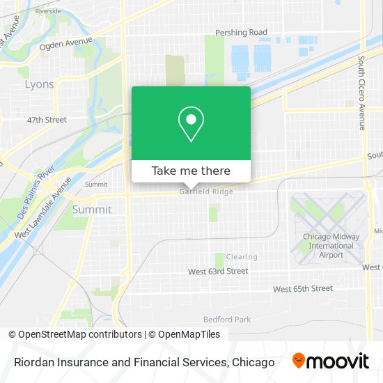 Riordan Insurance and Financial Services map