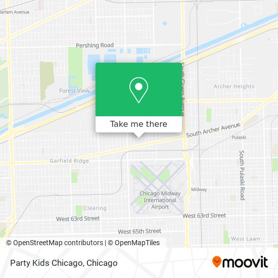 Mapa de Party Kids Chicago