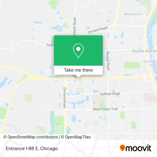 Entrance I-88 E map