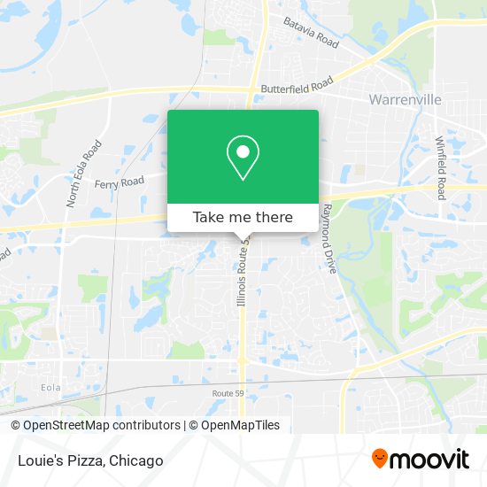 Louie's Pizza map