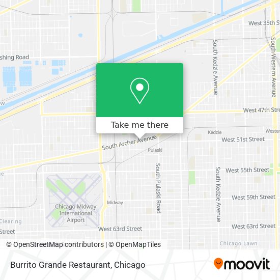 Mapa de Burrito Grande Restaurant