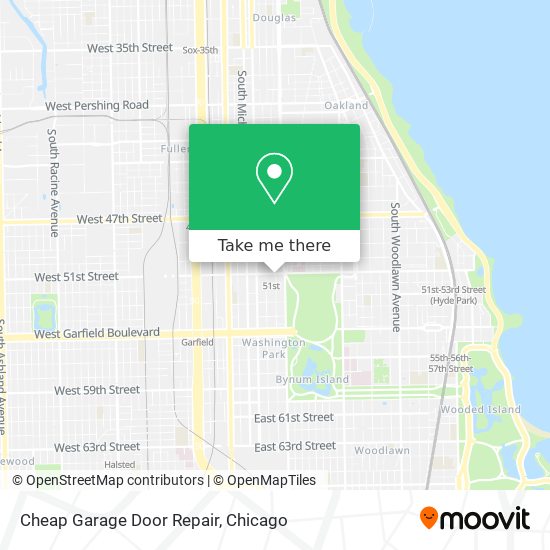 Cheap Garage Door Repair map