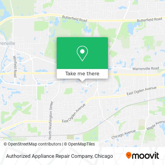 Mapa de Authorized Appliance Repair Company