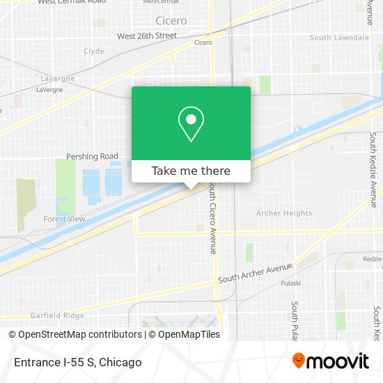 Mapa de Entrance I-55 S