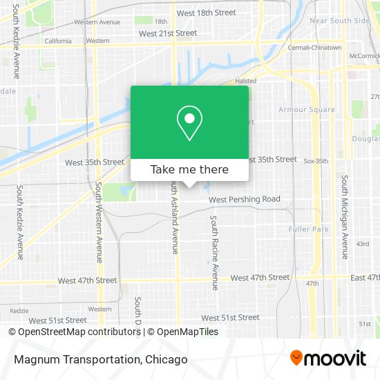 Magnum Transportation map