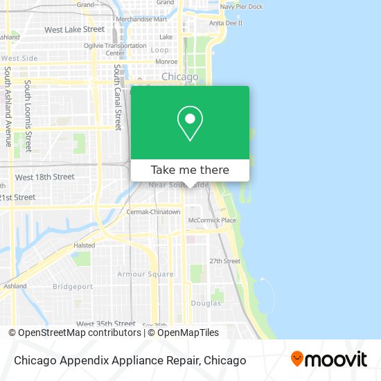 Mapa de Chicago Appendix Appliance Repair