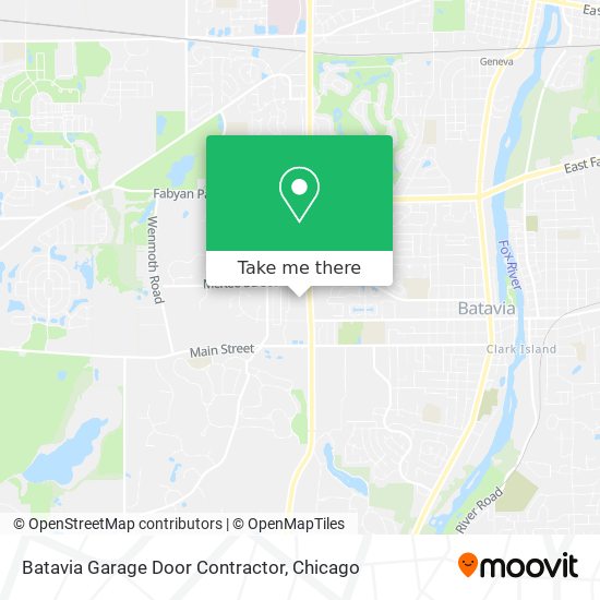 Batavia Garage Door Contractor map