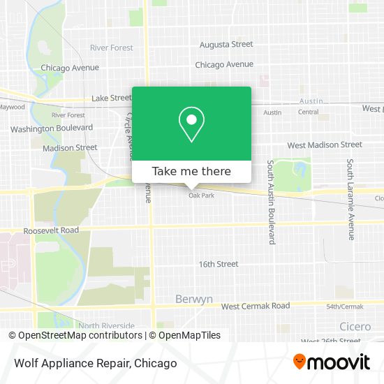 Mapa de Wolf Appliance Repair