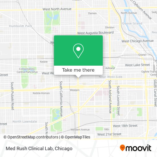 Med Rush Clinical Lab map