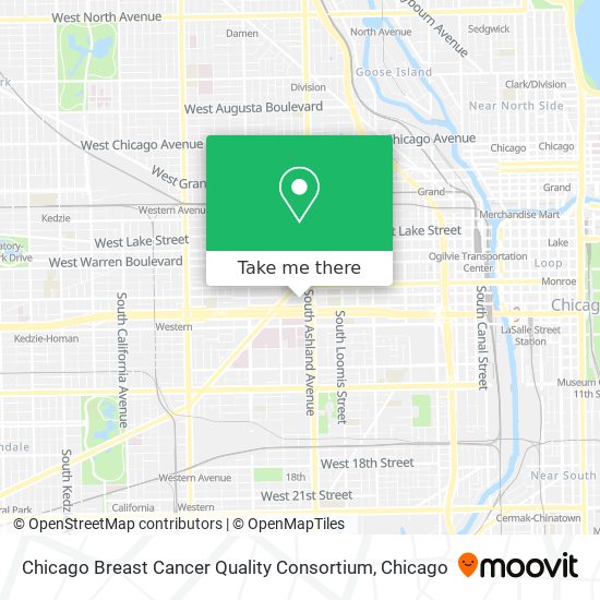 Chicago Breast Cancer Quality Consortium map