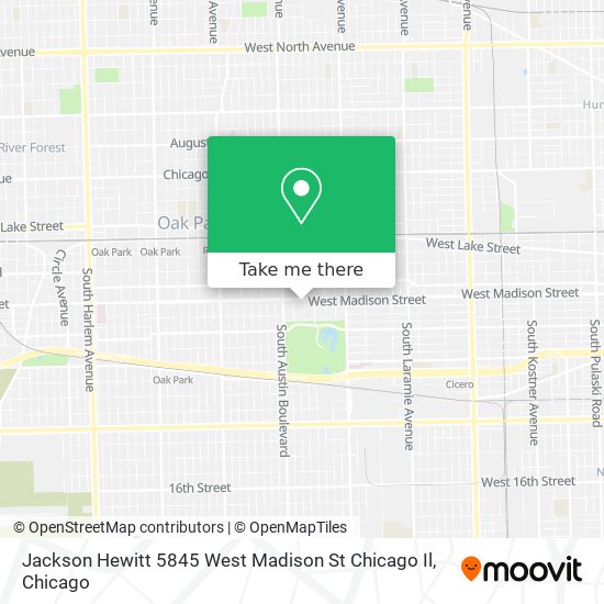 Jackson Hewitt 5845 West Madison St Chicago Il map