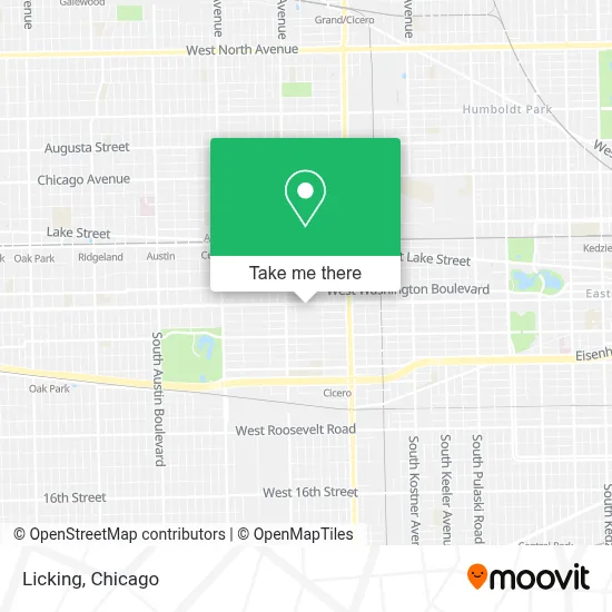 Licking map
