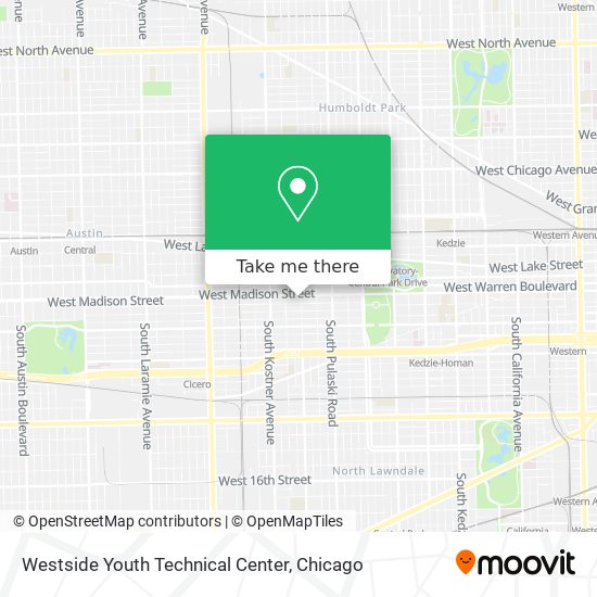 Mapa de Westside Youth Technical Center