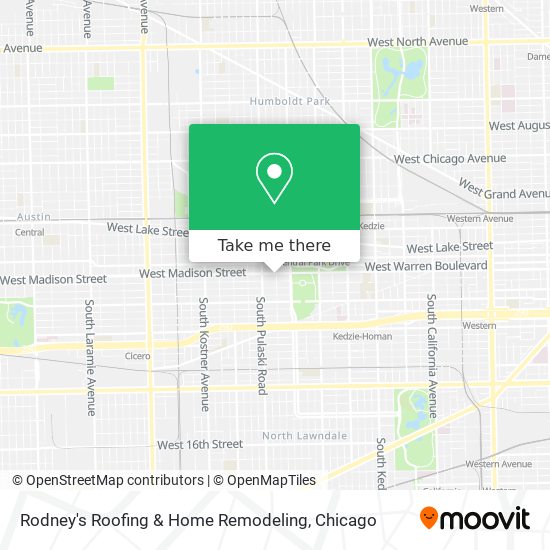 Mapa de Rodney's Roofing & Home Remodeling