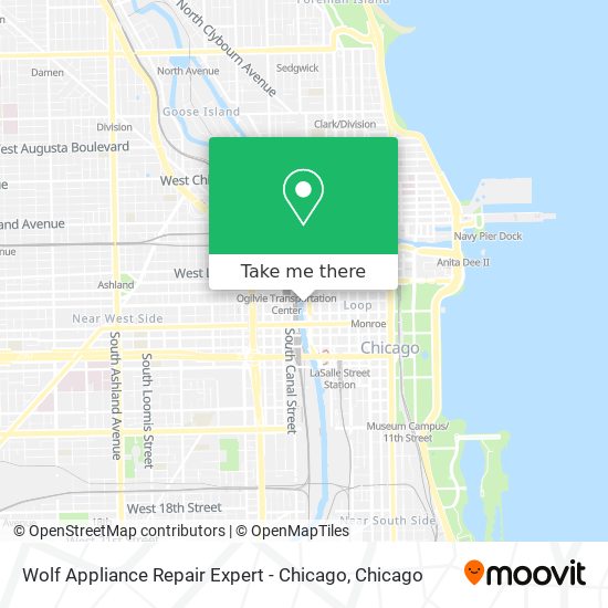 Mapa de Wolf Appliance Repair Expert - Chicago