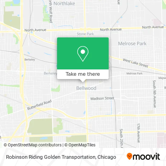 Robinson Riding Golden Transportation map