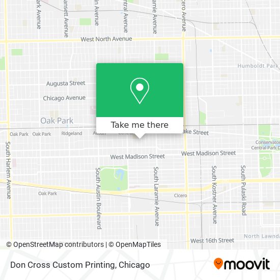 Don Cross Custom Printing map