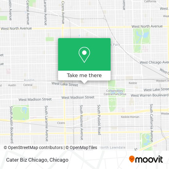 Mapa de Cater Biz Chicago