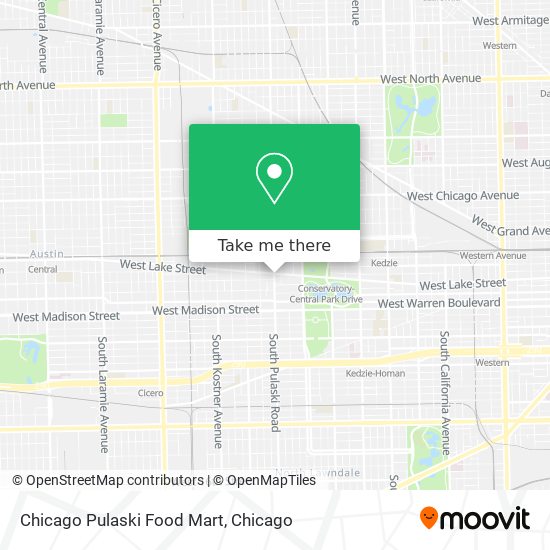 Mapa de Chicago Pulaski Food Mart
