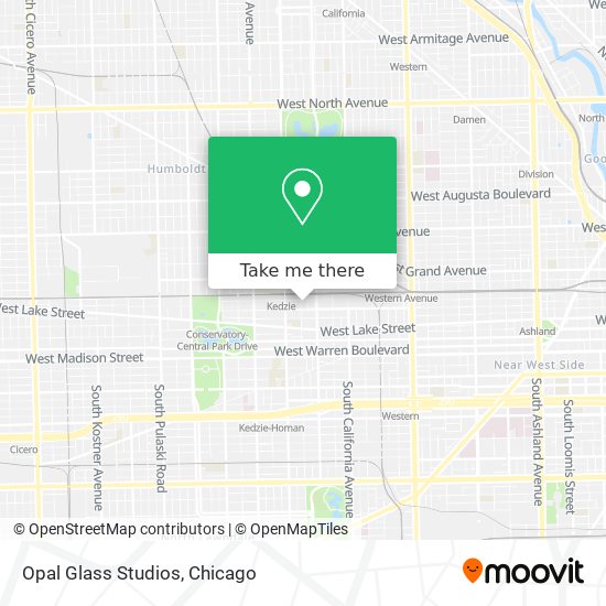 Mapa de Opal Glass Studios