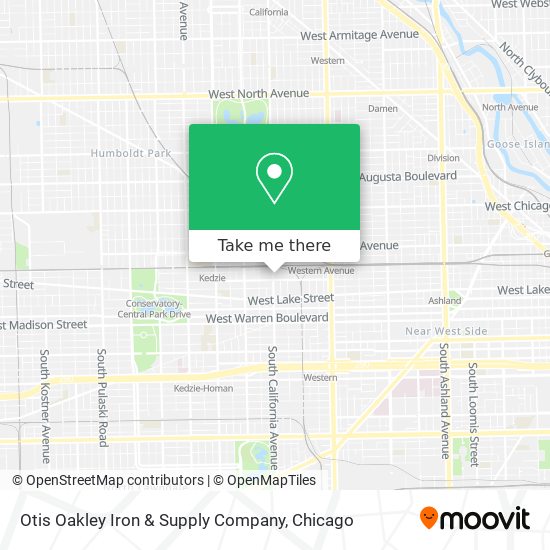 Otis Oakley Iron & Supply Company map