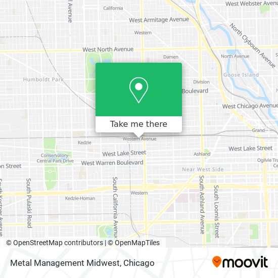 Metal Management Midwest map