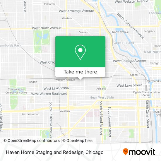 Haven Home Staging and Redesign map